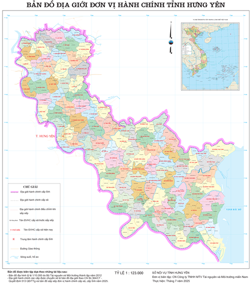 Bản đồ hành chính Xã Nam Tiên Hưng
