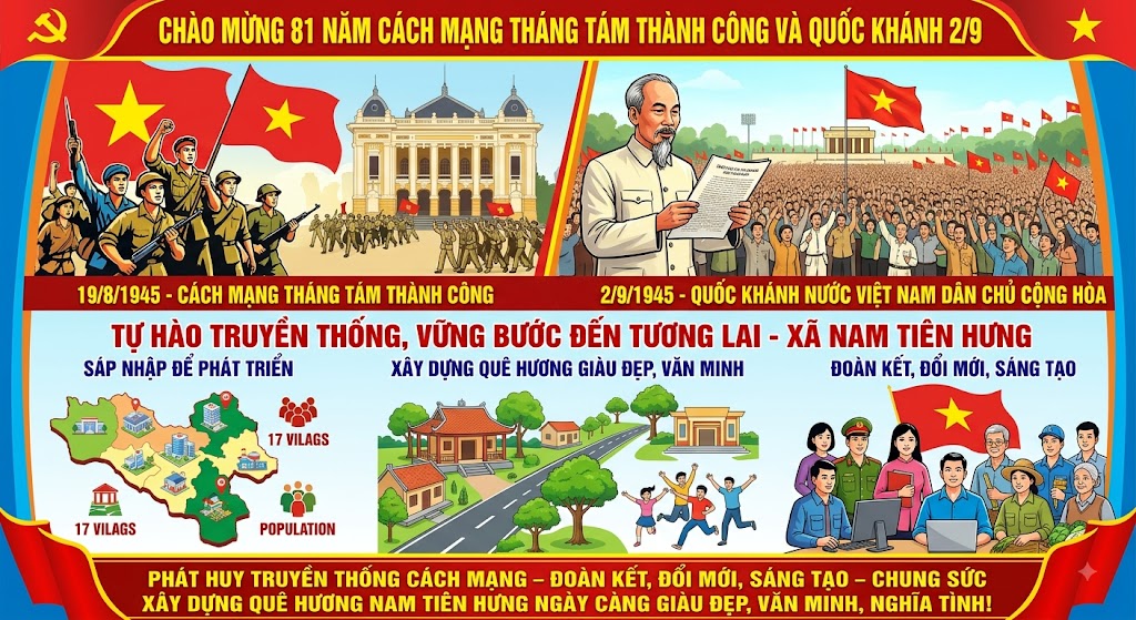 Hào khí Tháng Tám và khát vọng phát triển Nam Tiên Hưng